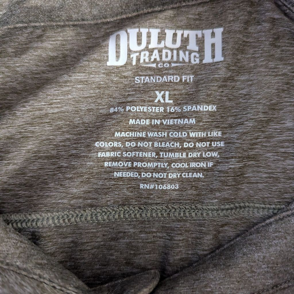 Duluth Trading Co Brown Gray Polo Shirt - XL - Picture 4 of 8